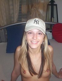 Nasty blonde teens and sexy blonde amateur babes showing their firm tits